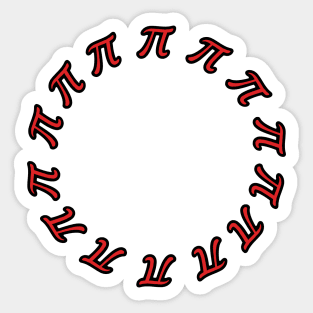 Pi Symbol Ring Sticker